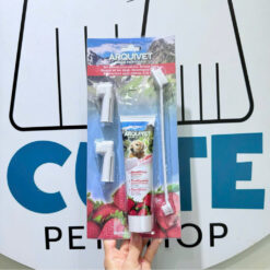 Bộ Kem Đánh Răng Cho Chó Arquivet Hương Dâu – Dental Kit for Dogs (Strawberry)