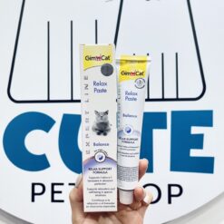 Gel dinh dưỡng cho mèo giúp giảm sợ hãi, căng thẳng, cải thiện giấc ngủ GimCat Relax Paste 50g