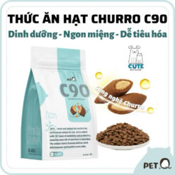 Thức ăn hạt cho mèo PetQ, Hạt Churro C90, 90% từ thịt & dầu động vật, Dinh dưỡng, Ngon miệng, Dễ tiêu hóa, Mọi độ tuổi